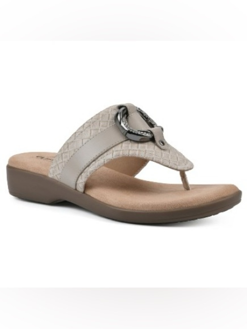 Cliffs by White Mountain Women's Benedict Thong Comfort Sandal Size 6.5
